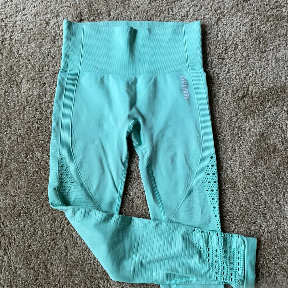 Gymshark Energy Seemless Blue / mint green Leggings
